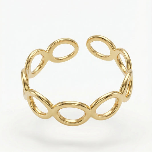 Linked Oval Statement Ring