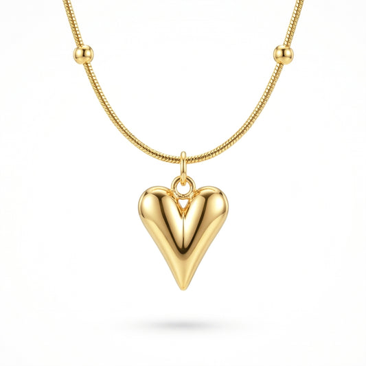 Heart Drop Pendant Necklace