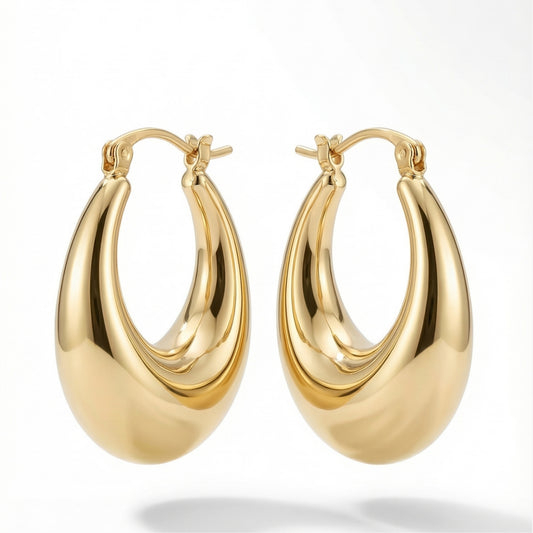 Sculpted Hoop Earrings