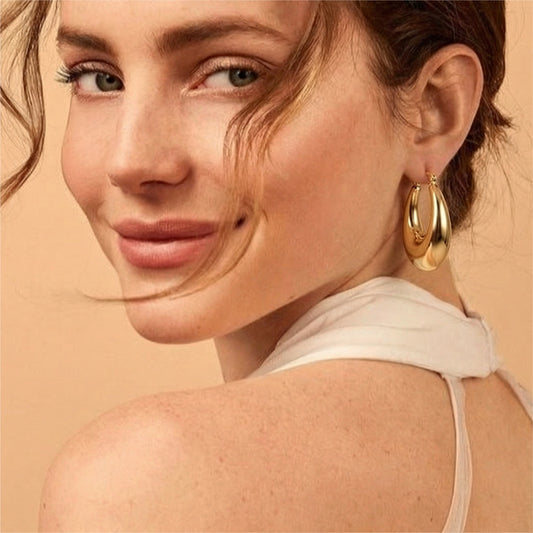 Sculpted Hoop Earrings