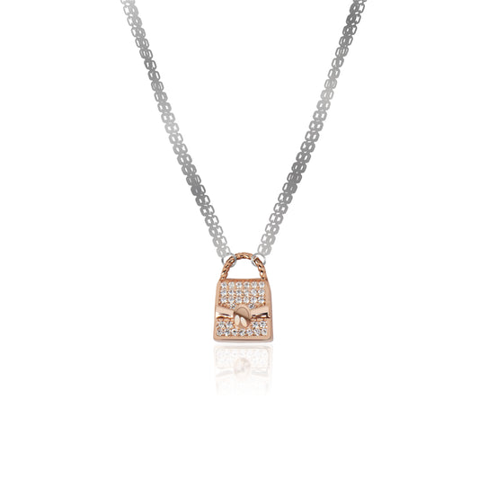 Baguette Pendant Bracelet - silver bracelet for female