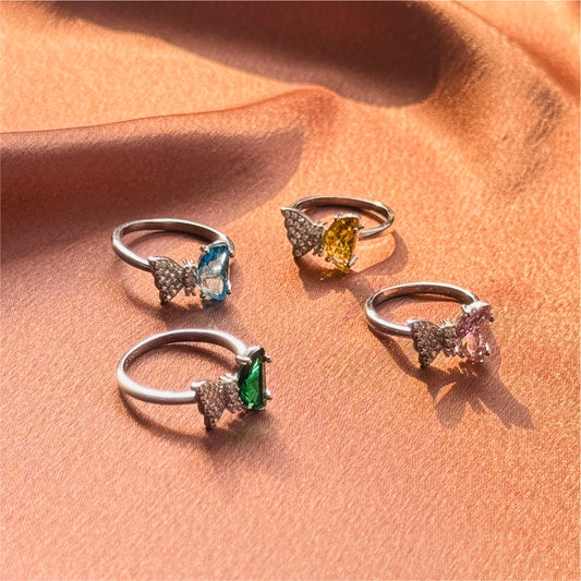 Butterfly Charm Ring