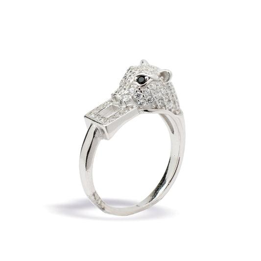 Tiger's Gaze Ring - silver ring with stone