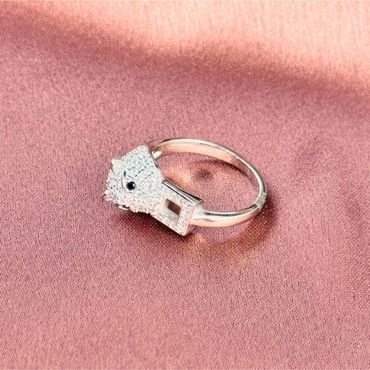 Tiger's Gaze Diamond Ring