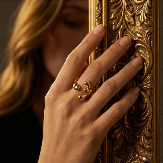 Fluid Form Open Ring