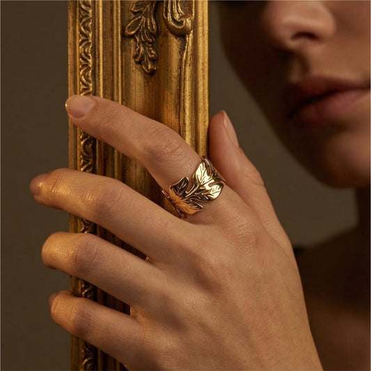 Nature Motif Adjustable Ring