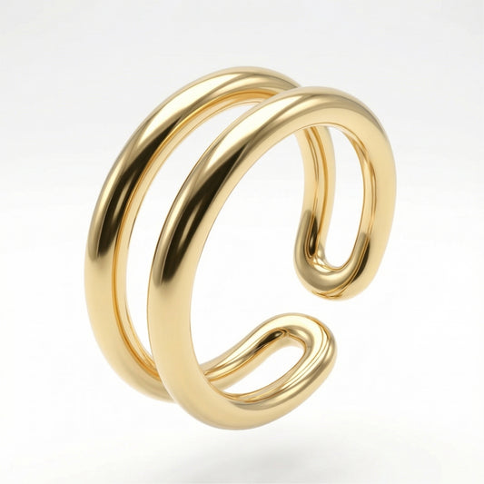Curve Minimal Open Cuff Ring