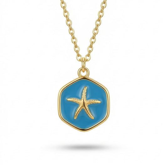 Starfish Charm Pendant Necklace