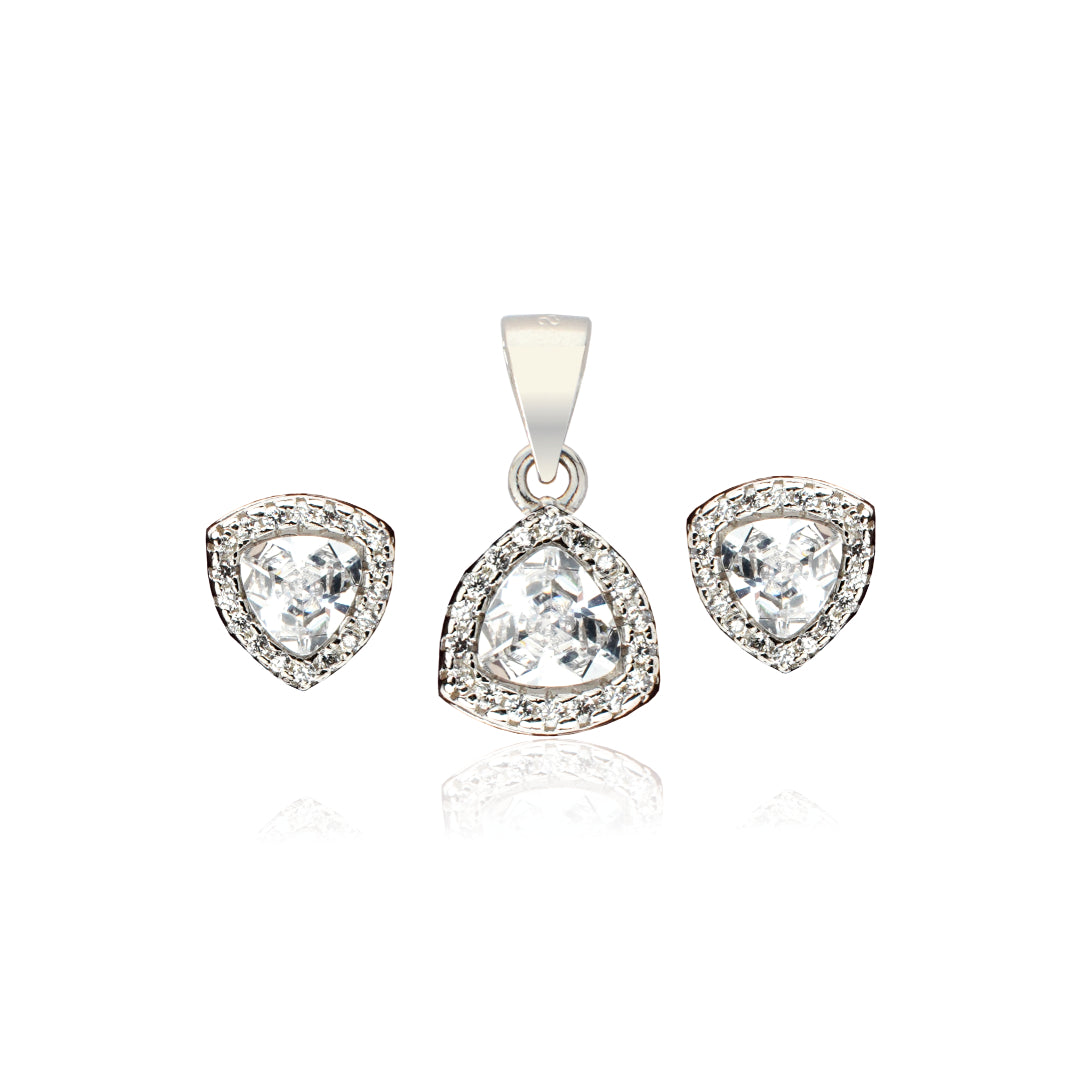 Sparkling Summit - pendant set with earrings